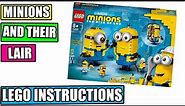 LEGO Instructions: How to Build BRICK BUILT MINIONS AND THEIR LAIR - 75551 (LEGO MINIONS)