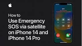 How to use Emergency SOS via satellite on iPhone 14 | Apple Support