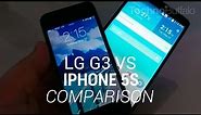 LG G3 vs iPhone 5S Comparison