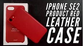 iPhone SE 2 Genuine Apple Product Red Leather Case