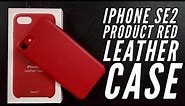 iPhone SE 2 Genuine Apple Product Red Leather Case