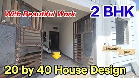 20X40 HOUSE PLAN | 20 BY 40 HOUSE DESIGN | 20 × 40 Home Design with car parking | 800sq ft house