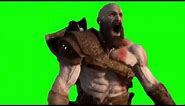 God of War 2018 Kratos Spartan Rage - Green Screen