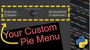 Extending Blender Pie Menus with Custom Operators using Python