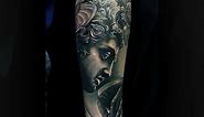 Zeus and Perseus forearm sleeve by... - Two Guns Tattoo Bali