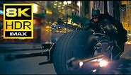 8K HDR . HIT ME! (Batman on Batpod vs Joker) | The Dark Knight [8k, HDR, IMAX] (Joker gets Caught )