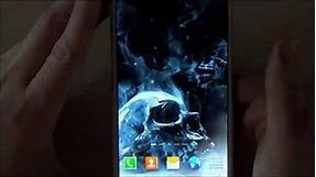 Free skulls live wallpaper for Android phones and tablets