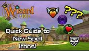 Wizard101 - Guide to New Spell Icons!