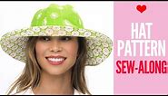 How to Make a Hat | Sun Hat Sew Along by TREASURIE
