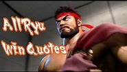 Street Fighter 6 - All Ryu Win Quotes