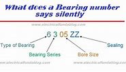 How to Identify Bearings by Bearing Number - Calculation and Nomenclature