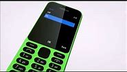 Nokia 215 a Series 30 phone that runs Facebook, Messenger, and Twitter
