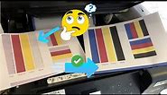 How to fix an EPSON EcoTank 2850 print quality issues or the colour is missing completely #ecotank