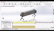 Solidworks tutorial: Slat Chain Conveyor Design Assembly and Motion Study