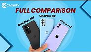 OnePlus 9RT Vs OnePlus 9R Vs iPhone 12 Full Comparison: Which one to buy? | Review in Hindi