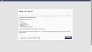 How to Upload Photo ID To Your Facebook Account