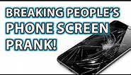 BREAKING PHONE SCREENS! Funny Magic Trick Prank!