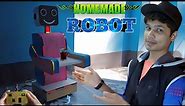 School Science Project how to make Homemade ROBOT using cardboard Very easy remote control