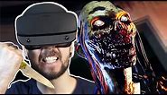 Fighting Zombies in VR is TERRIFYING | The Walking Dead Saints and Sinners VR #1