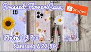 Pressed Flower Case iPhone 13 Pro | Shopee Haul Indonesia | Case Samsung A22 5G 🌼