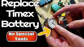 How to replace Timex watch battery with no special tools