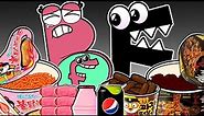 Convenience Store BLACK PINK Food Alphabet Lore F vs P (feat.FP bady) | MUKBANG ANIMATION | ASMR