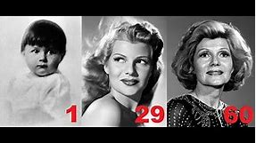 Rita Hayworth from 0 to 62 years old