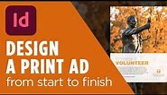 Print Ad Design Tutorial: From Start to Finish - InDesign Magazine Ad for Beginners