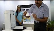 Sharp Air Purifier FU A80E W Demonstration Video with proof of effectiveness