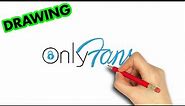 how to draw Only Fans Logo | Art Therapy