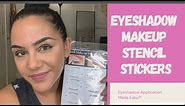 Eyeshadow Stencil Stickers | Eyeshadow Application Made Easy?! | NotARichGirl