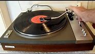 Pioneer PL-117D Turntable Demonstration Auto Play Of LP