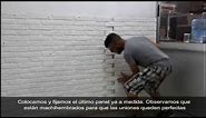 Instalación Panel Ladrillo Rústico Blanco XL Paneldeco