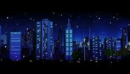 Night City Background Video Animation | Motion Background Loop | No Copyright