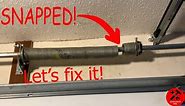 How to Fix Broken Spring on Garage Door