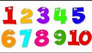 Number Song | Numbers Counting 1 to 10 | Ten Little Numbers | Numbers