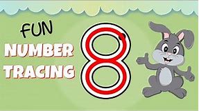 How to Write the Number 8 - Numbers for Kids