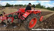 1967 Zetor 3011 2.3 Litre 3-Cyl Diesel Tractor (39 HP) with International Plough
