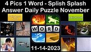 4 Pics 1 Word - Splish Splash - 14 November 2023 - Answer Daily Puzzle + Bonus Puzzle #4pics1word