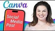 How to Design Social Media Post in Canva