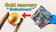 How to recycle gold from motherboard computer scrap | How to make gold recovery ic chips computer