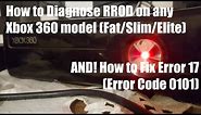 Xbox 360 Slim/E error 17 0101 RROD - Fix - I Fixed It!