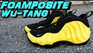 NIKE FOAMPOSITE ONE OPTIC YELLOW / WU-TANG REVIEW + ON FOOT