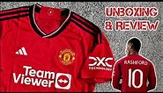Manchester United 2023/24 home jersey Unboxing & Review