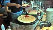 Two Minutes to Make Four Crepes - Crepe Cafe at Pier 39 (2/17/14)