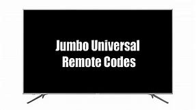 Jumbo Universal Remote Codes [Programming Instructions]