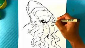AMAZING How to Draw CTHULHU