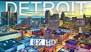 Detroit, Michigan, USA in 8K VIDEO ULTRA HD 60 FPS