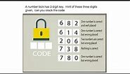 Crack the Code and Open the Lock | Math Puzzle
