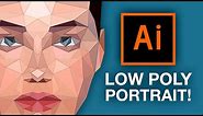 Illustrator Tutorial: Low Poly Portrait!